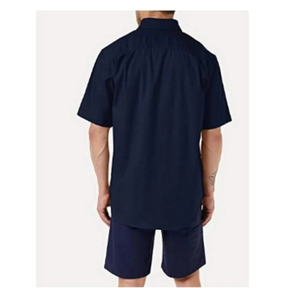 NWT🔥Carhartt Rigby Relaxed Fit XXL Button-down SS Men's Shirt in NAVY - Picture 4 of 8